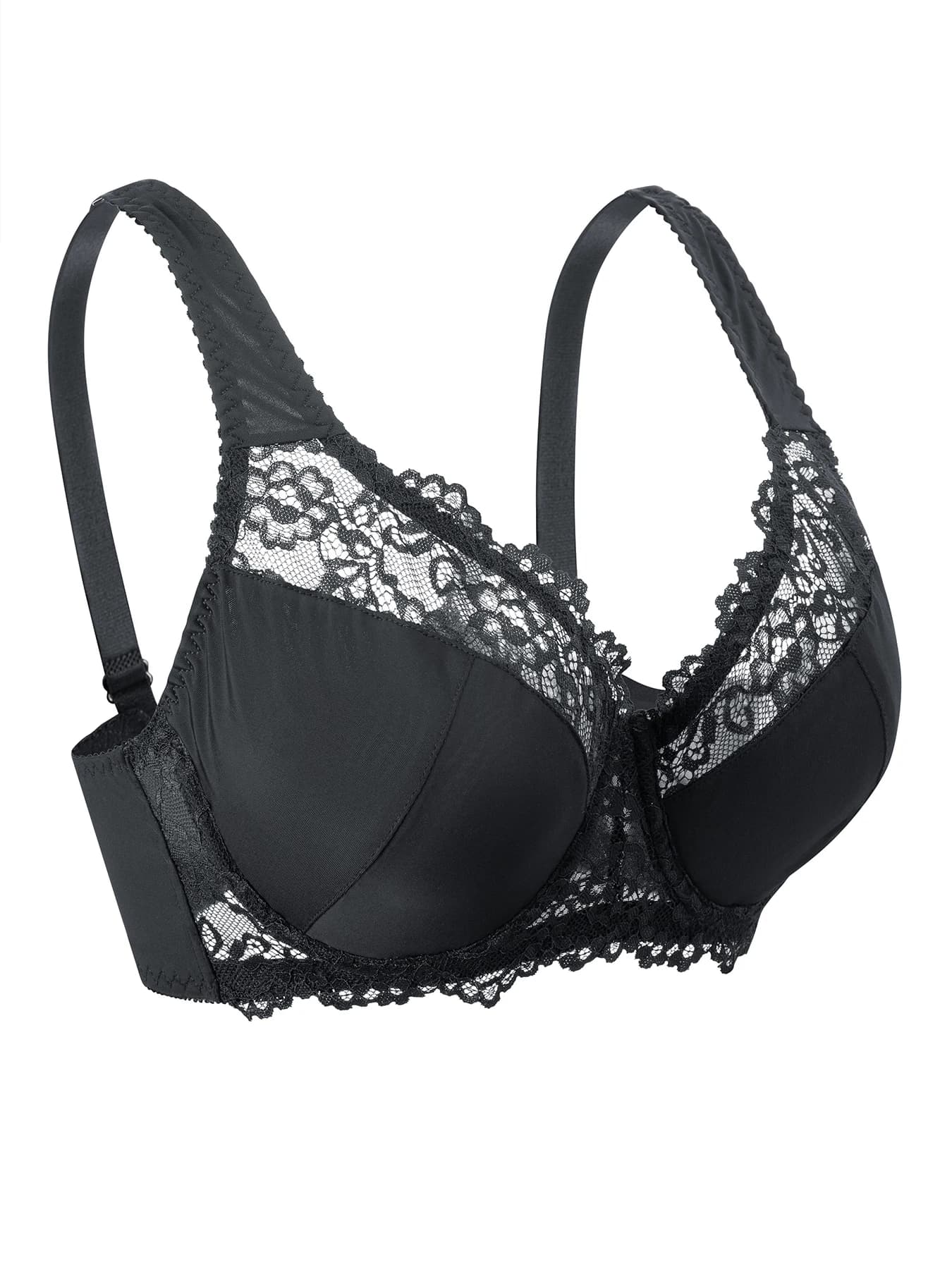Reggiseni da donna in pizzo, lingerie, top BH, intimo elegante e sexy, con supporto a ferretto, taglie forti