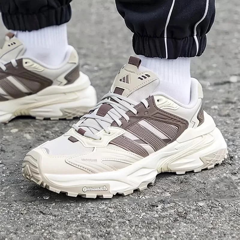 Scarpe Adidas da uomo con suola spessa ammortizzata, comode e casual per la corsa e lo sport KK1003