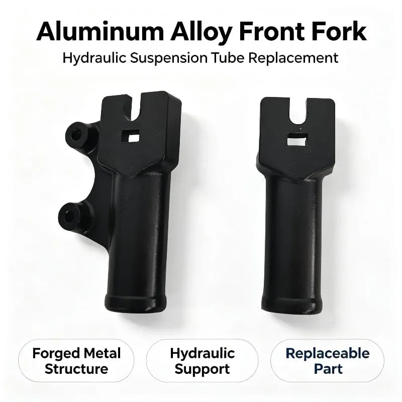 Electric Scooter Parts Aluminium Front Forged Fork Hydraulic Suspension Tube Replaceable Metal Part for Replace