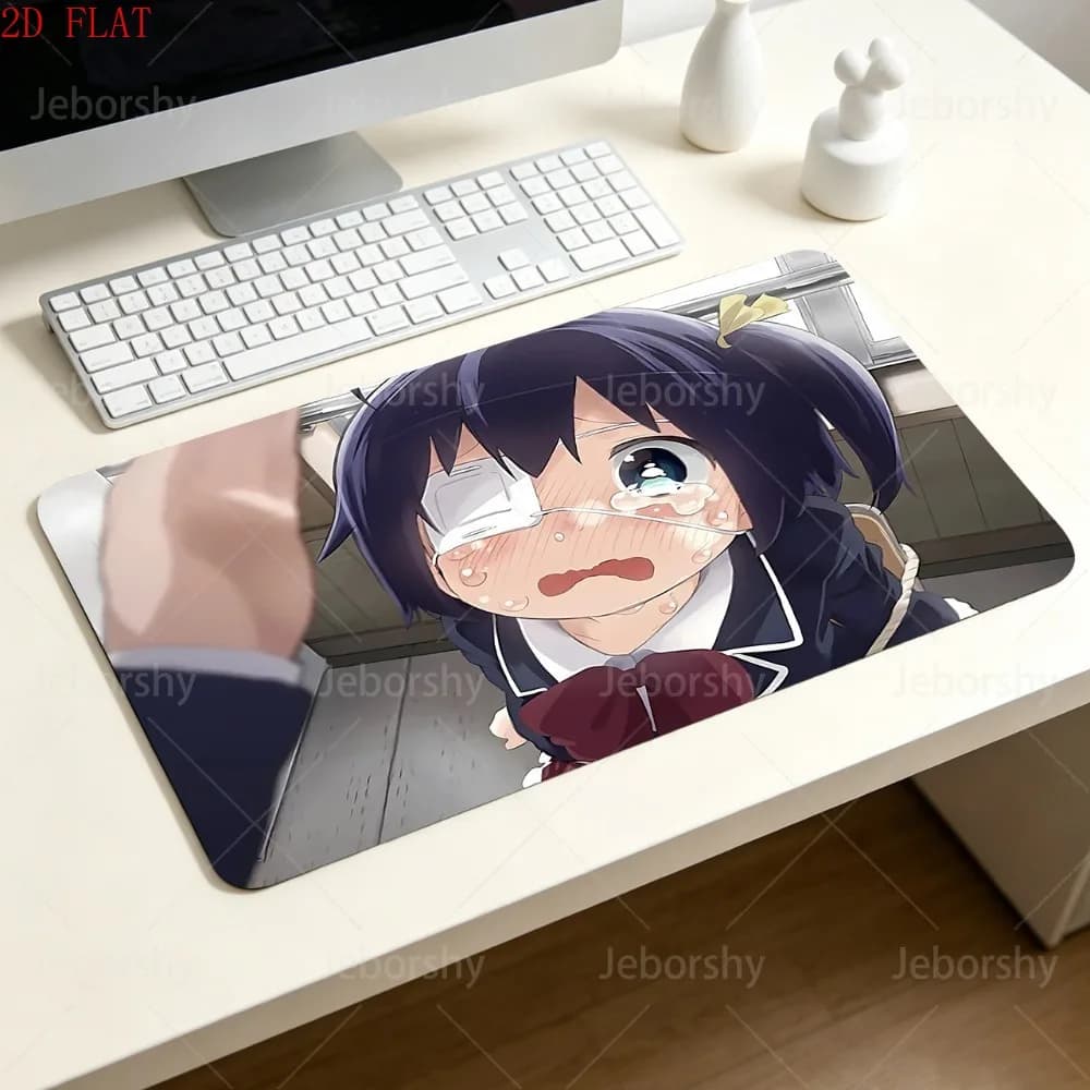Love, Chunibyo & Other Delusions Rikka Takanashi Tappetino da scrivania grande antiscivolo per mouse da gioco per PC, laptop, decorazione per la stanza