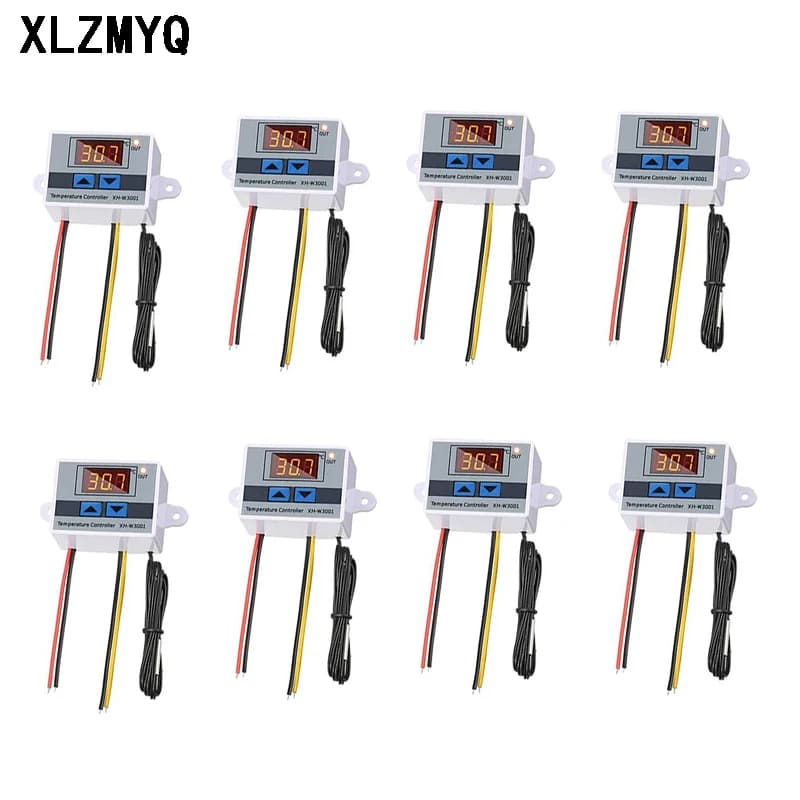 10 pcs XH-W3001 Digital Control Temperature Microcomputer Thermostat Switch Thermometer New Thermoregulator 12/24/220 V W3001