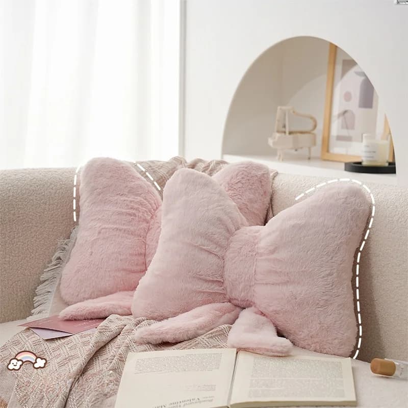 Cuscino Decorativo Rosa a Nodo per Divano, Morbido e Confortevole, Supporto Lombare per Sedia da Ufficio, Cuscino Decorativo per Comodino Camera da Letto Principale