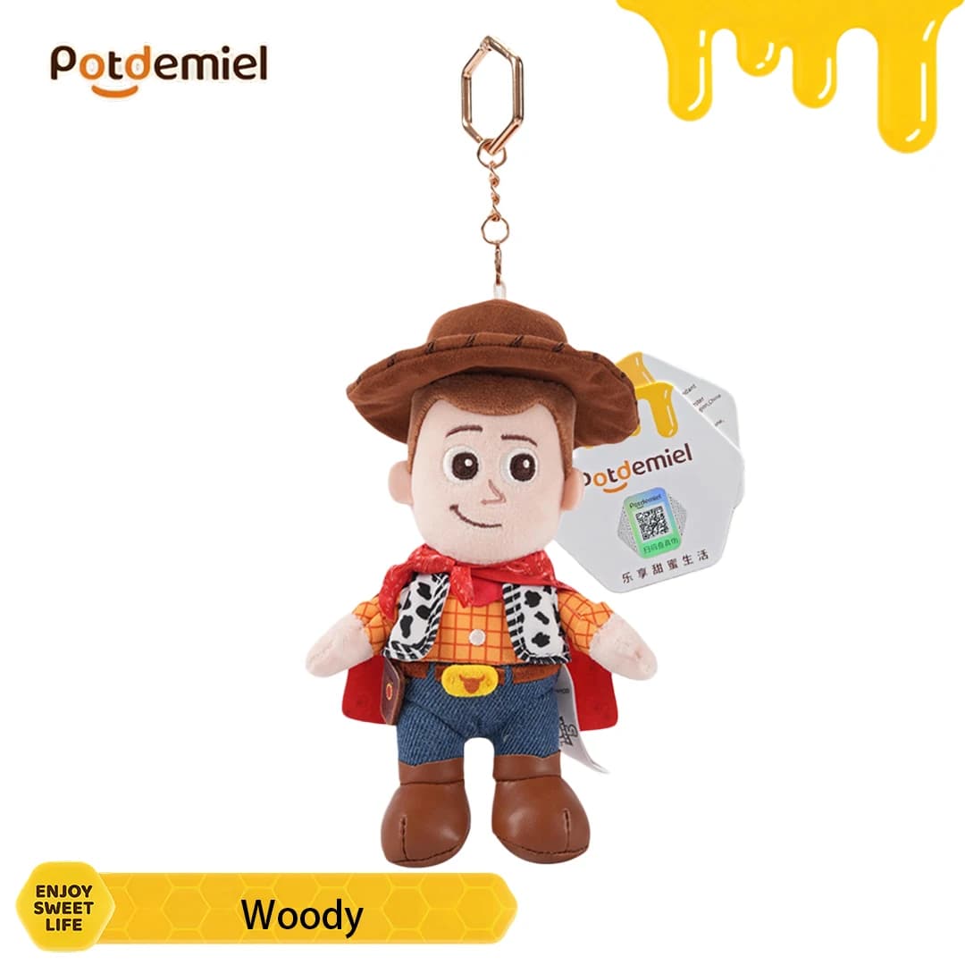 Potdemiel Toy Story Woody Plush Keychain Vintage Charming Bag Accessory Backpack Hanger Children Birthday Gift Home Decoration