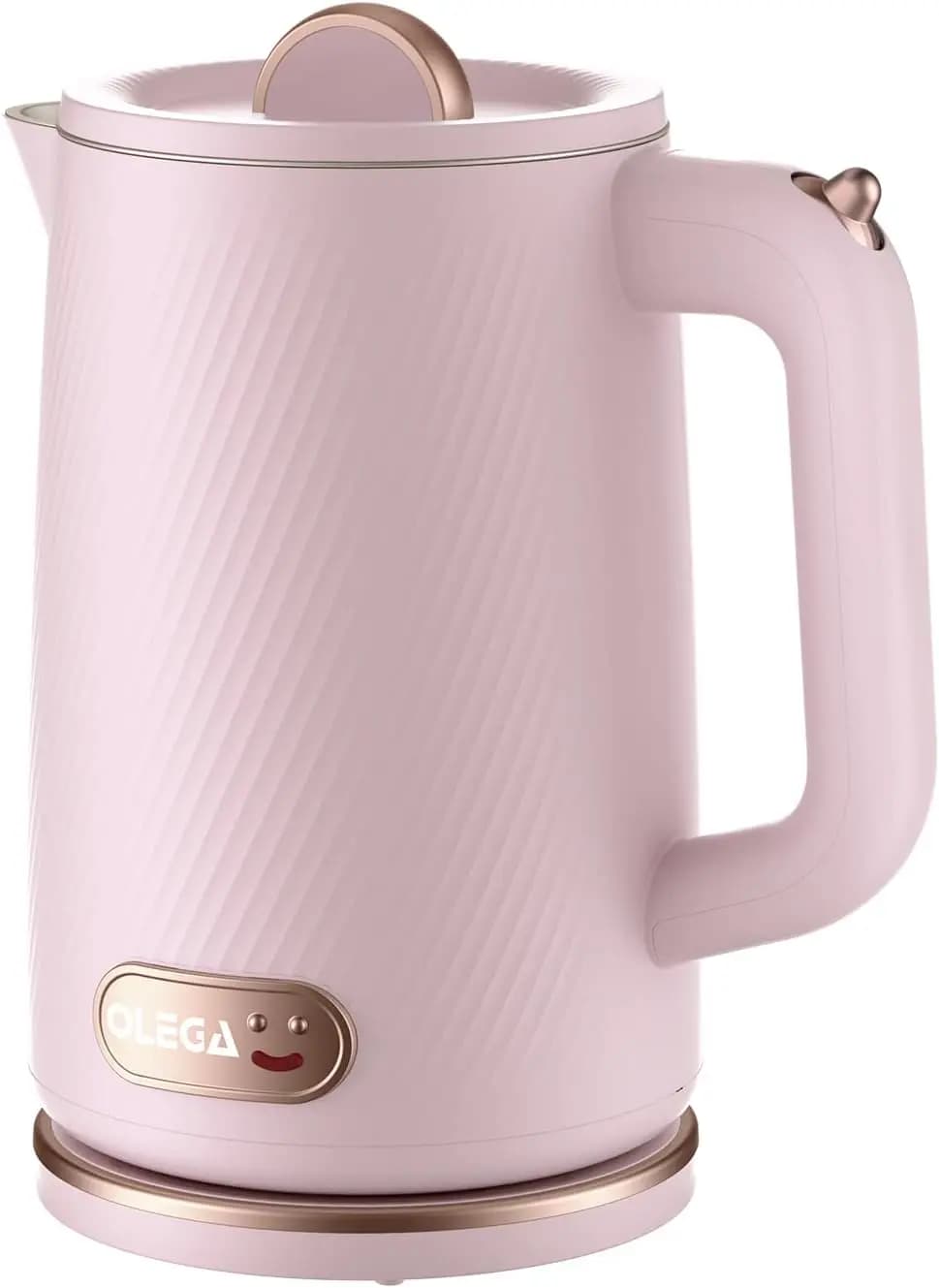 1500W 1,8L stainless steel electric kettle, automatic shutdown, protection against boiling, pink