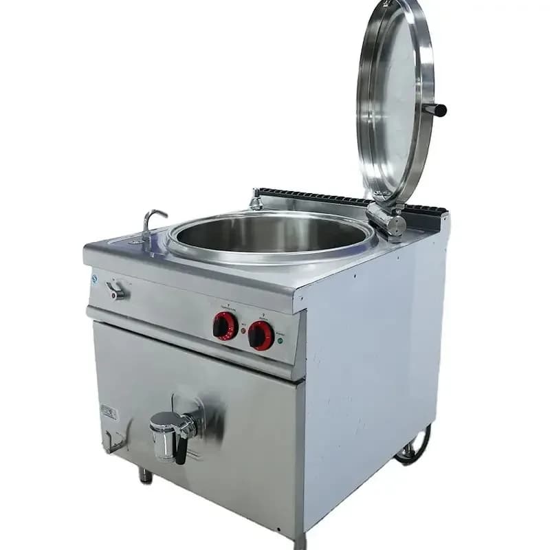 60L 80L 80L High Configuration Pressure Pen Industrial Electric Kettle With Coating Kitchen Equipment for Restaurant