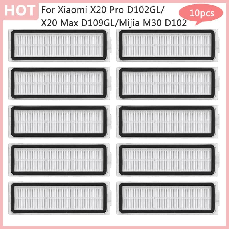 X20 Max D109GL Per Xiaomi X20 Pro D102GL Norma Mijia M30 D102 Spazzare Interni Parti di Ricambio Filtri Hepa Robot Aspirapolvere