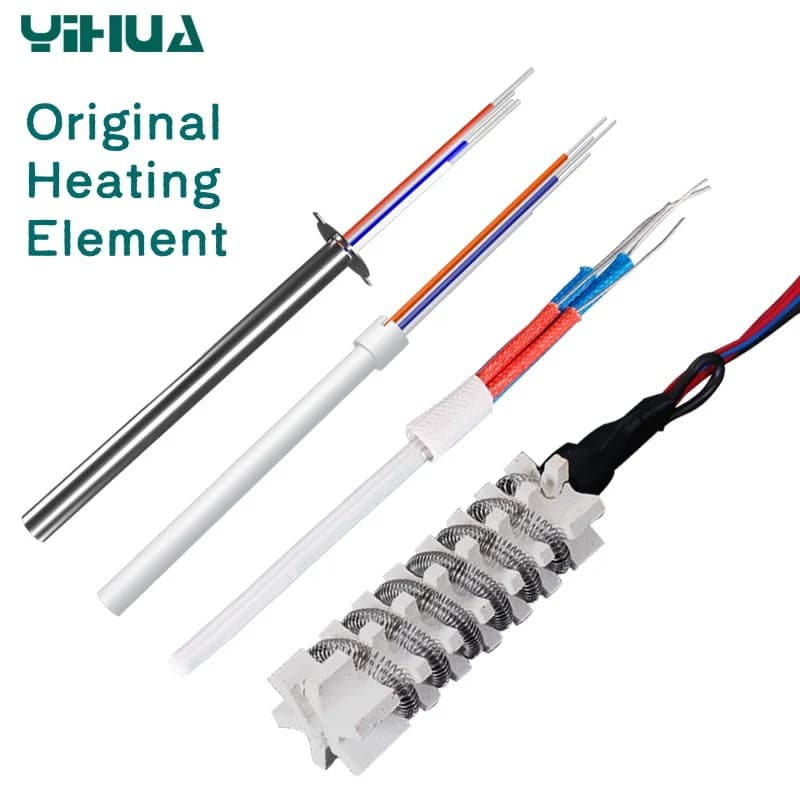 YIHUA 45W/60W Nucleo di riscaldamento per 936/937/898/878/939D/850/852d+/8858i/929D Stazione di rilavorazione pistola ad aria calda Sostituzione del ferro