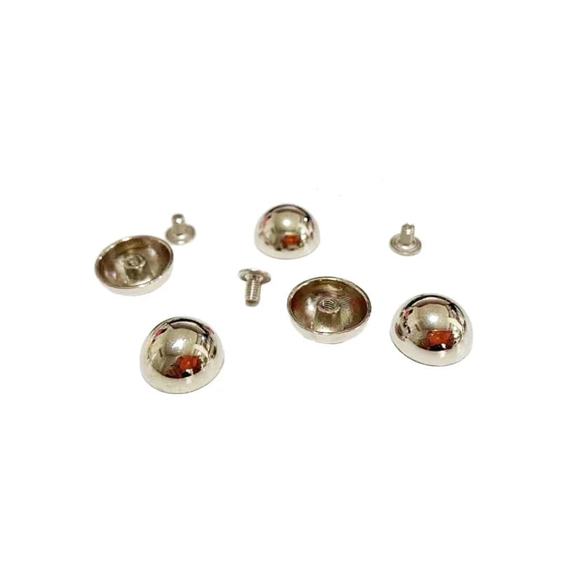 50 set 15mm lega fungo rivetti borchie bottoni a vite forma di cupola rivetti per cintura in pelle borsa scarpe decorazione forniture artigianali