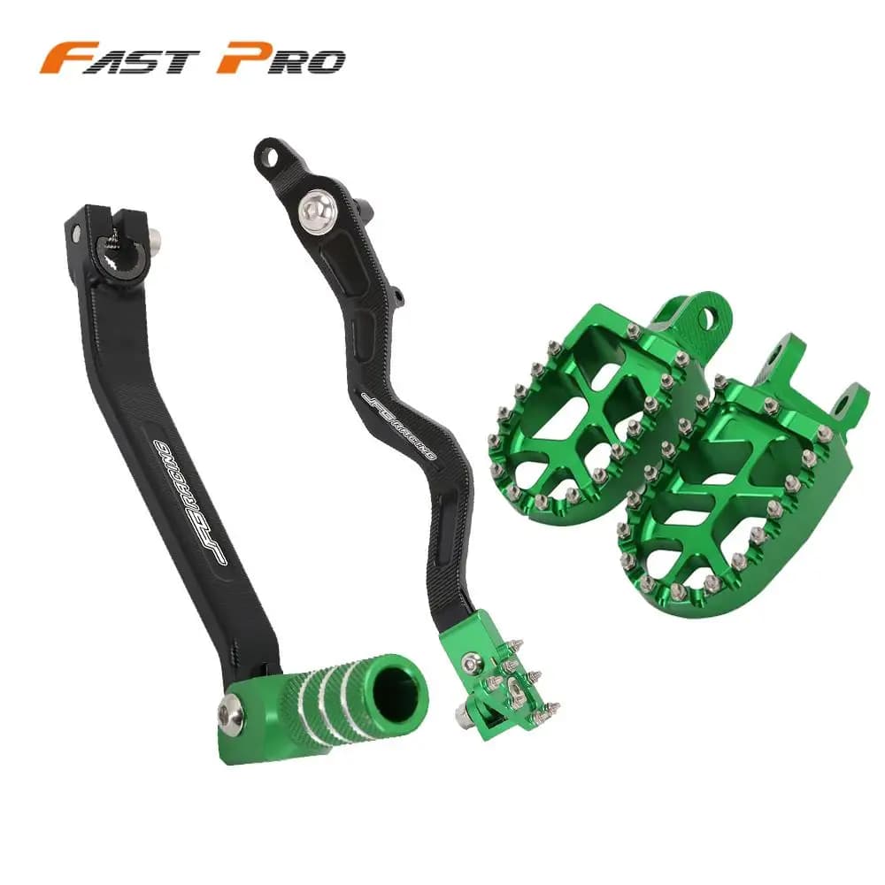 Pedane moto CNC pedane poggiapiedi pedale freno leva cambio per Kawasaki KLX250 KLX 250 2006-2020