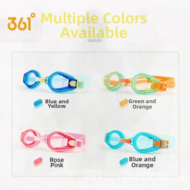 Swimwear HD anti-fog for kids Protection for waterproof eyes Swimming glasses for boys and girls Pink Wine Blue Orange