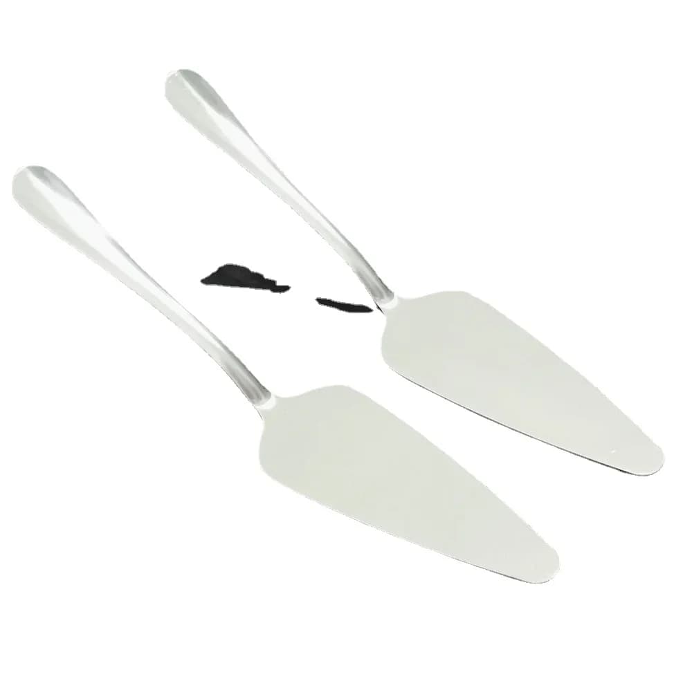 Stainless Steel Cake Plate Triangle Pizza Plate with Cheese Teeth Birthday Cake Knife Bakery Tools Kitchen Accessories