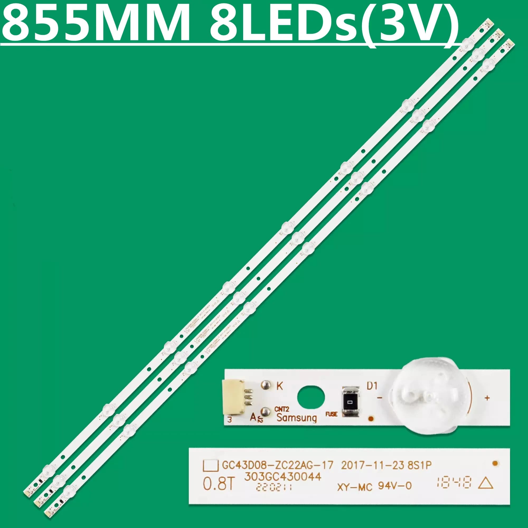 LED Backlight Strip For GC43D08-ZC22AG-14 303GC430041 T4312M UN43J5200 UN43J5202 UN43N5300 UE43J5202AU UE43J5272AU BOEI430WU1_H