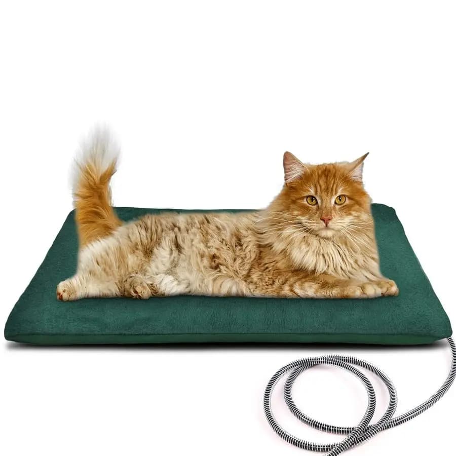 Cuscinetti riscaldanti per animali domestici da esterno per cani, coperta elettrica morbida con controllo automatico della temperatura, tappetino riscaldato per cuccia di cani, fornitura di parto per pre