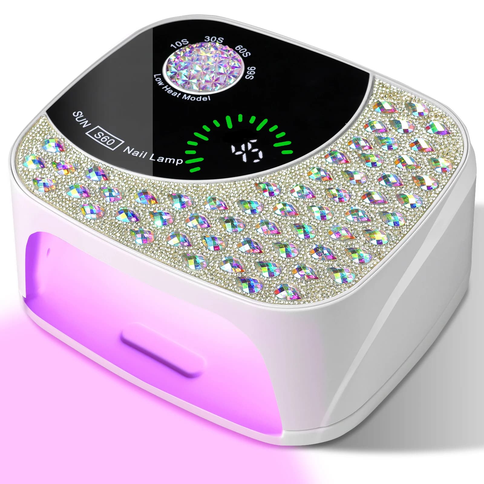 Professional UV LED nail lamp for gel, rechargeable wireless nail lamp, gel polish dryer, UV curing