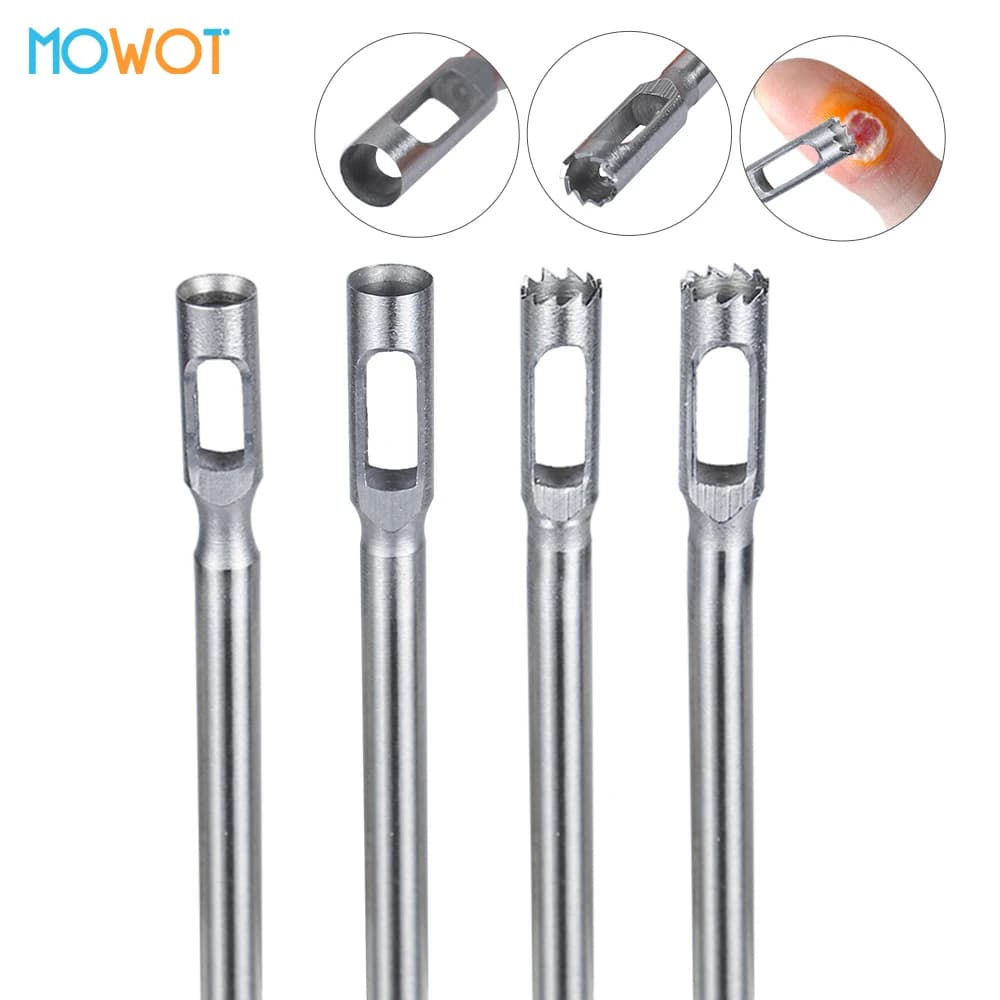 MOWOT Punta da trapano per pedicure in acciaio inossidabile Clavus Rimozione del mais Piedi Callo Taglierina per cuticole per punta da trapano rotativa Strumento per la cura del piede