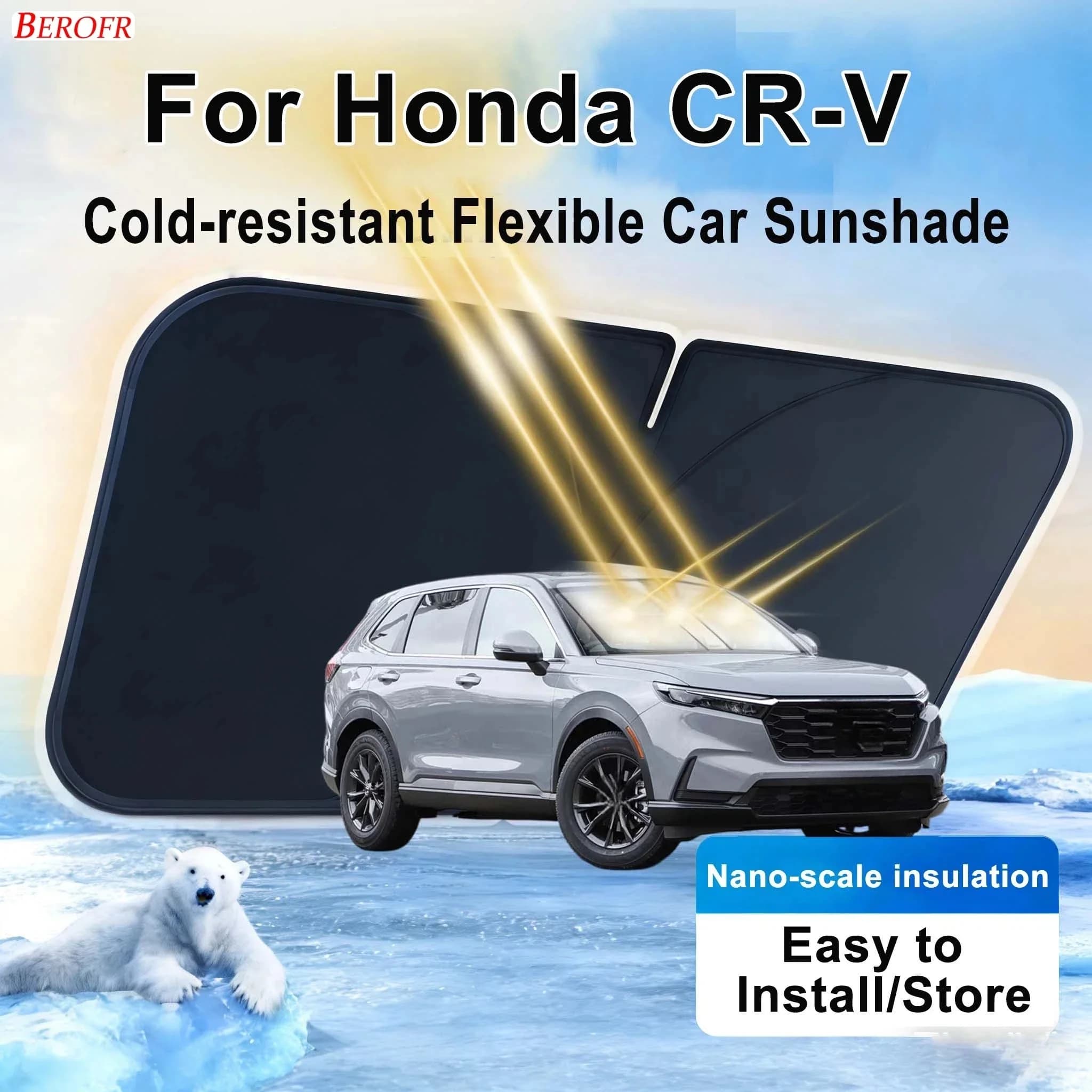 For Honda CR-V 2023-2026 Car Windshield Sunshade Cover Front Window Sun Shade Heat Insulation Summer Auto Accessories