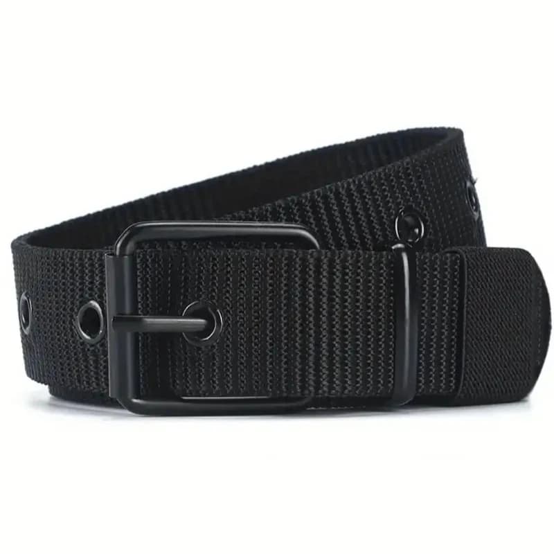 Nuova cintura in nylon super resistente da uomo con fibbia a sgancio rapido, adatta per indumenti da lavoro quotidiani, versatile sia per uomini che per donne