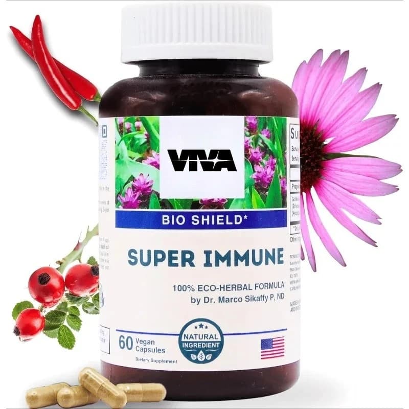 Miscela alle erbe antiossidante contenente vitamina C e echinacea Cayenne | Capsula di integratori di supporto immunitario per uomini e donne