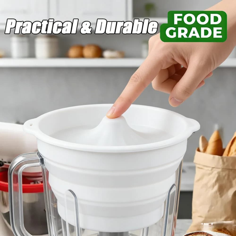 Inserto per Frullatore di Grado Alimentare, Gadget da Cucina per Pasticceri, Previene lo Sversamento della Farina, Strumento Essenziale per Miscelare