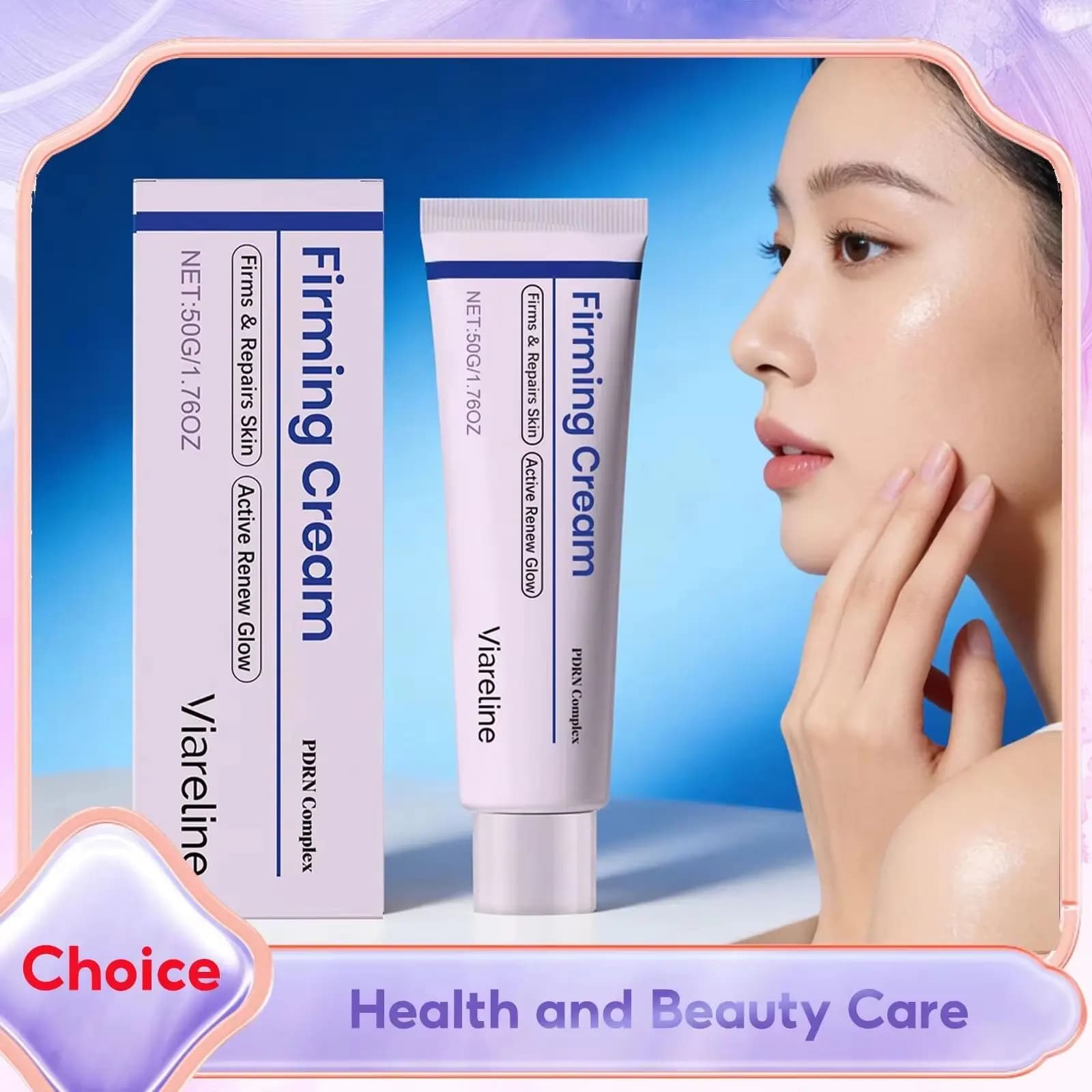 Centella Asiatica Firming Cream for Saggy Skin Natural Ingredients Skin Barrier Repair Wrinkle Remover Soothing Face Moisturiser