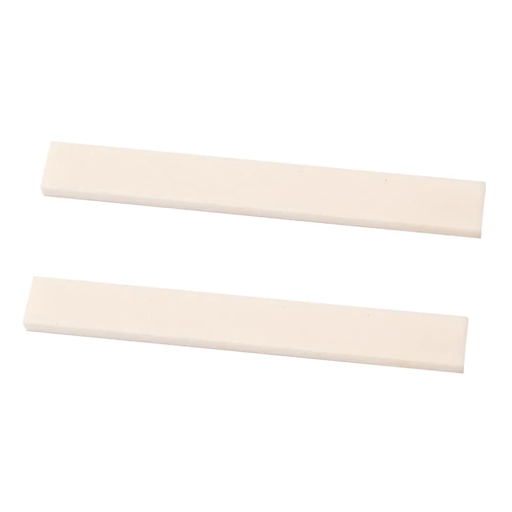 Buffalo Bone Saddle Blank and Nut Blank for Guitar Bass Mandolin Banjo Ukulele Classical Acoustic Electric 80x11x3mm Dense