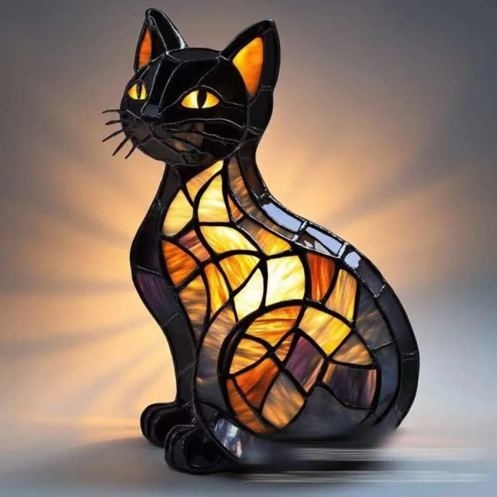 Nuova Serie di Statuette in Resina a Forma di Cane con Luce Notturna LED, Statue Artistiche di Animali, Decorazione Creativa per la Casa, Ornamenti da Tavolo Raffinati