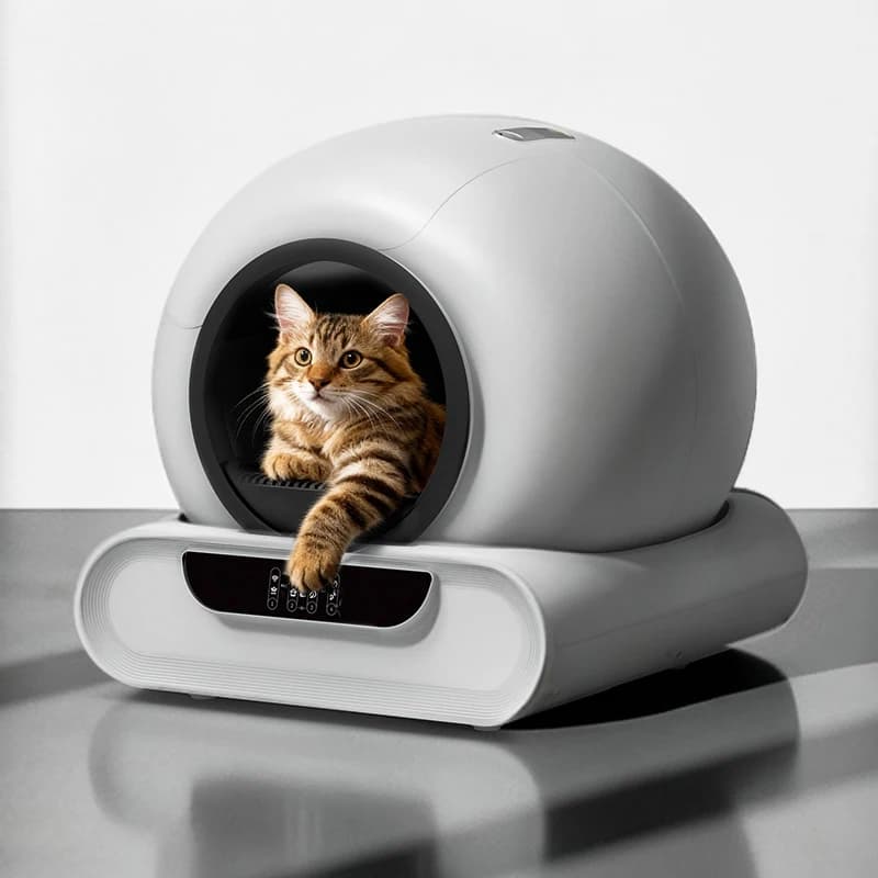 Nuovo Modello 2025 Lettiera Autopulente per Gatti, Toilette Automatica Intelligente per Felini