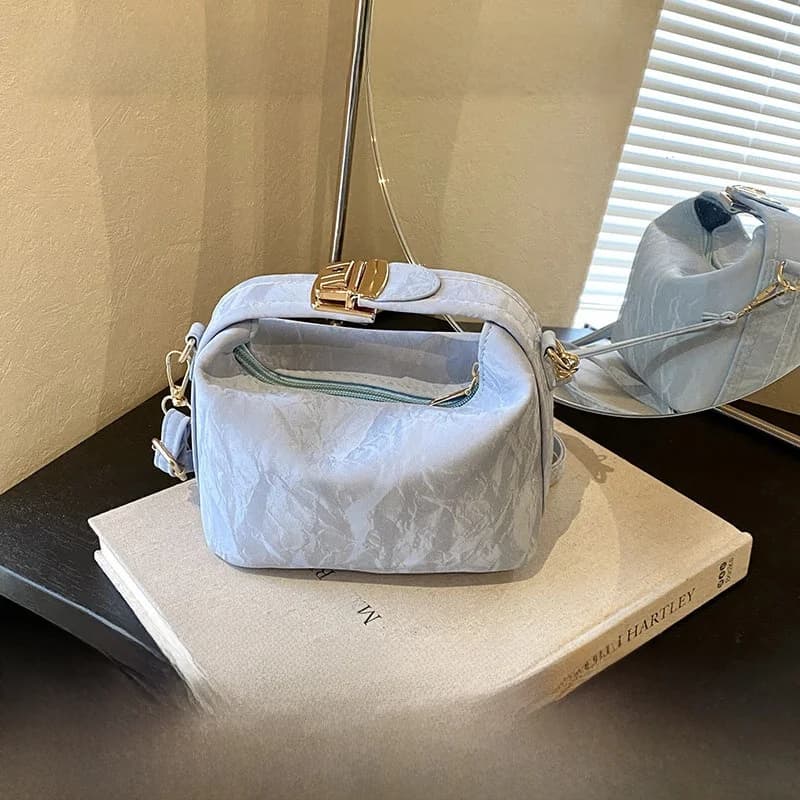 Fashionable Women's Handbag Small Square Bag Shoulder Bag Crossbody Bag Urban Minimalist Style PU Leather Polyester Fiber