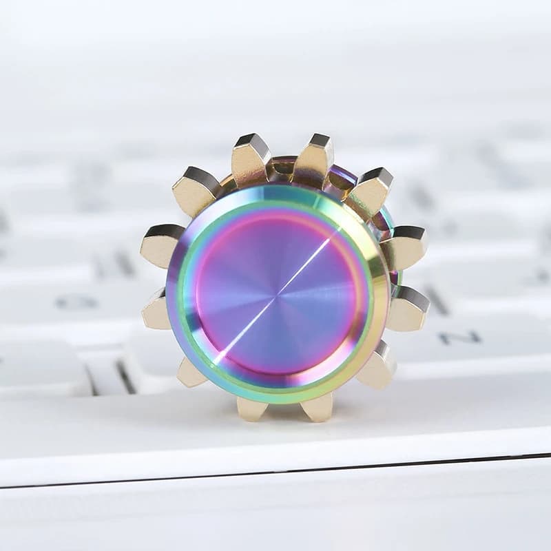 Mini Giroscopio in Metallo con Ingranaggi, Giocattolo Antistress Portatile per Adulti, Alleviatore di Stress, Regalo di Compleanno per Bambini con Autismo e ADHD