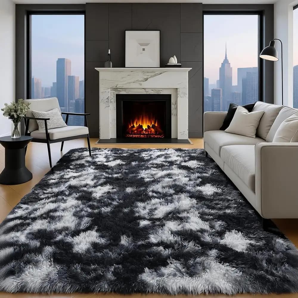 Shag Ceilings for living room, children's playroom 5x8, classroom, dorm, soft hairy carpet for home decoration, aesthetic plush R