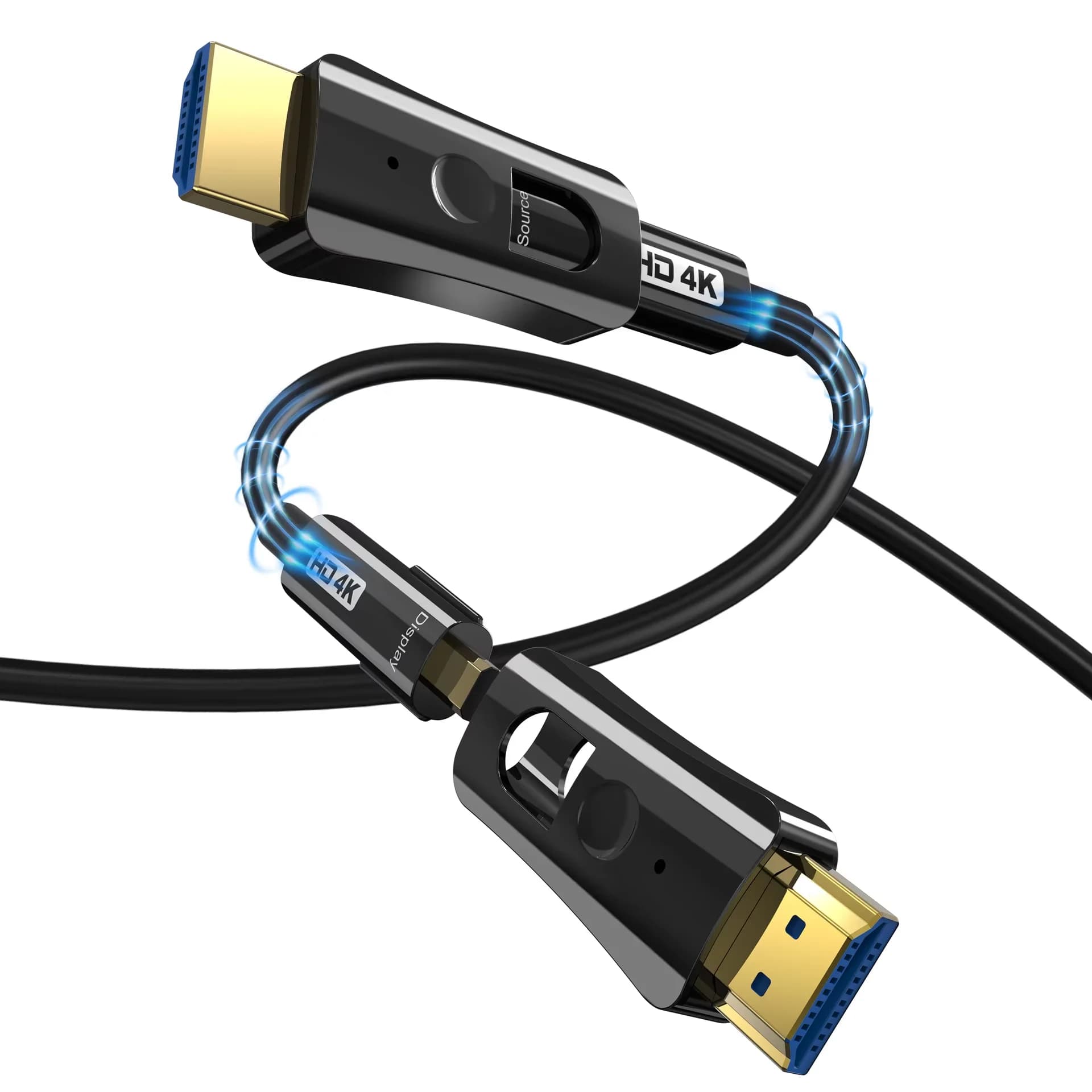Cavo in fibra ottica HDMI doppia testa Micro HDMI adattatore staccabile Pipeline cavo TV 8K @ 60Hz 4K @ 120Hz HDR eARC per HDTV Xbox PS5
