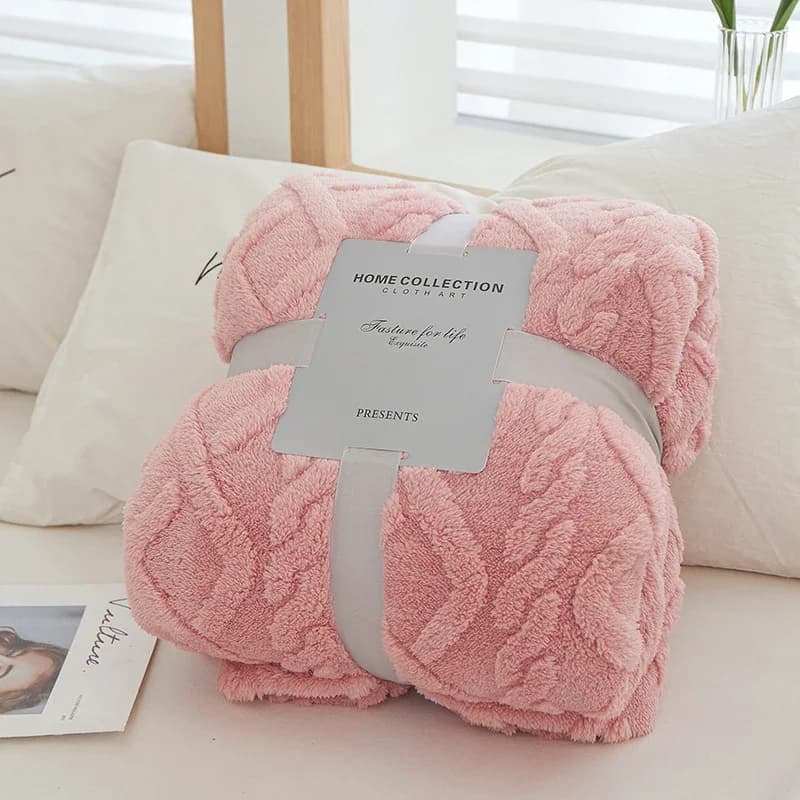Coperte in pile di flanella Copriletto morbido per adulti Coperta in ciuffo tinta unita Copriletto soffice con punto caldo invernale per divano camera da letto