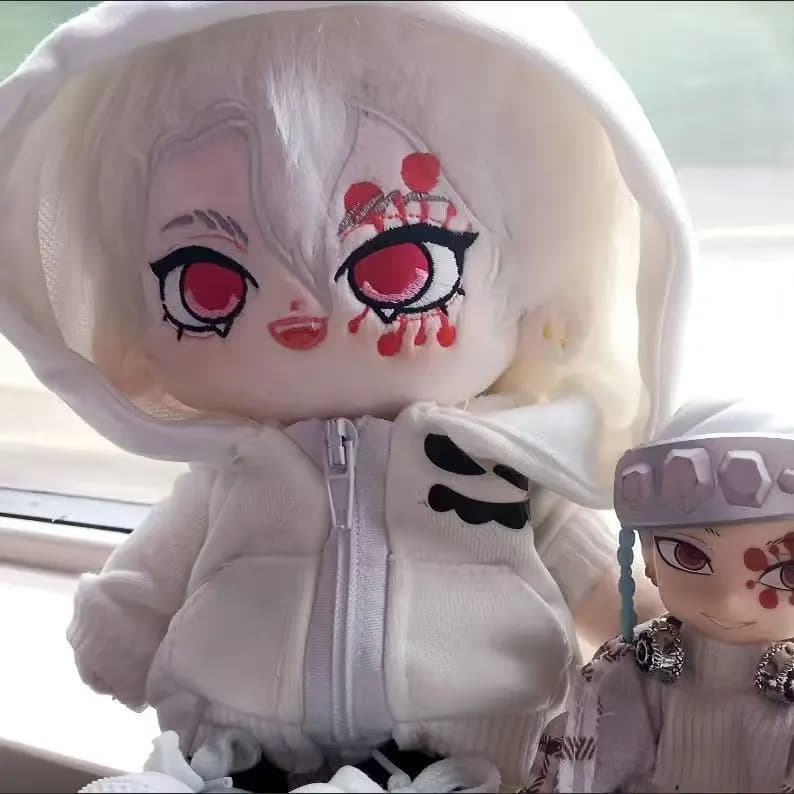 20 centimetri Uzui Tengen Peluche Vestire Bambola di Cotone Farcito Anime Kimetsu No Yaiba Demone Slayer Kawaii Figura Giocattoli per I Bambini Adulti Regali