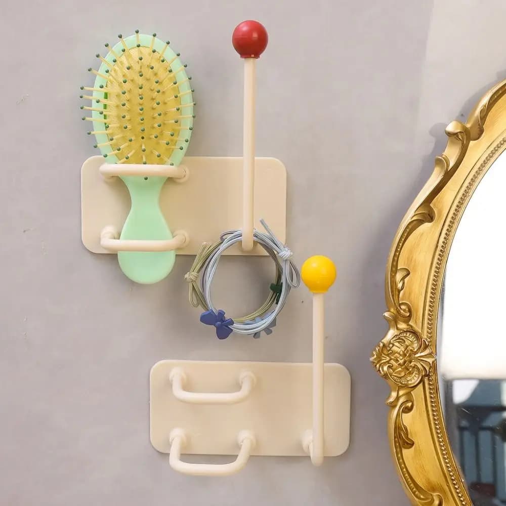 Wall self-adhesive band bracket for multifunctional waterproof hair dryer without punching