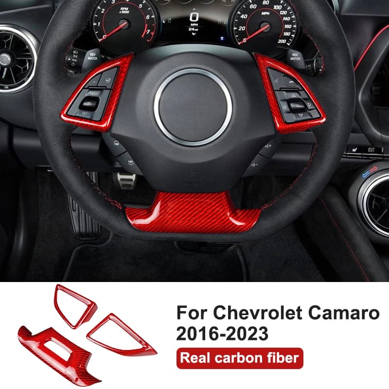 For Chevrolet Camaro 2016-2023 Car Flyer Cover Panel Decorative Sticker Modify Accessories In Carbon Fiber