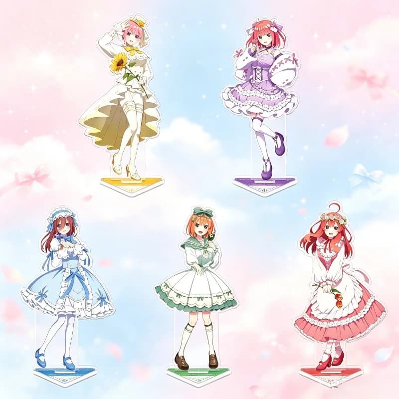 The Quintessential Quintuplets Lolita‑style Acrylic Stand Nakano Ichika Nino Miku Anime Figure Desk Ornament Collectible Gifts
