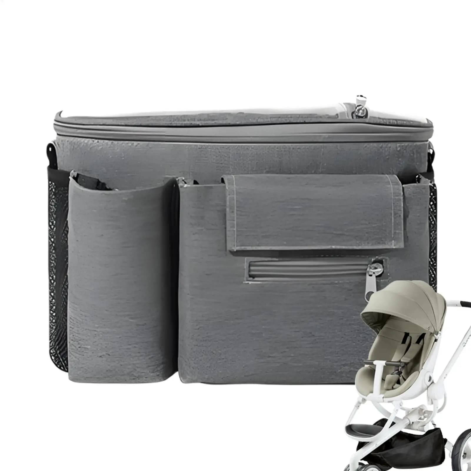 Organizzatore per passeggino Organizzatore per passeggino Stoccaggio impermeabile con controllo touch trasparente Design sicuro per i viaggi in auto del bambino