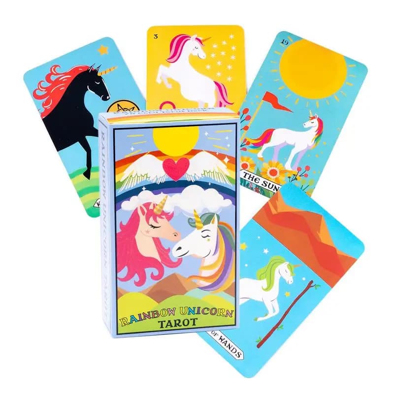 Rainbow Horse Tarot misterioso divinazione Deck Party Card Game Funny Family Friend Game divinazione Oracle Card