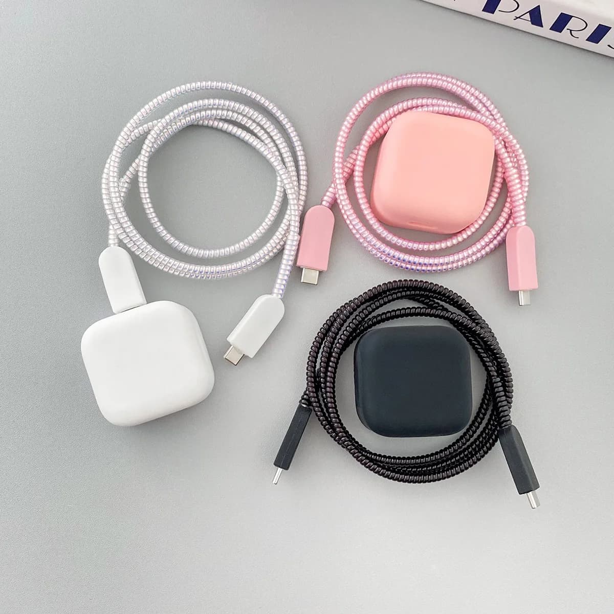 Nuovo Set di Protezioni Morbide Sillione per Caricabatterie Apple 40W, Accessori Avvolgicavo per iPhone 17 PRO MAX 40W