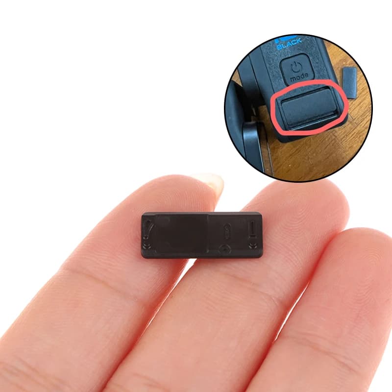 Sostituzione ForGopro Microfono Coperchio dello sportello di scarico Hero 9 Hero10 Hero11 Hero12 hero13 Hero 9 10 11 12 13 Nero Action Camera Parte di riparazione