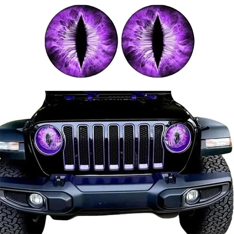 Beast Eyes decalcomanie per fari Animal Eye Car Headlight Sticker 3d Stereo Eyes decalcomanie per fari per Jeep