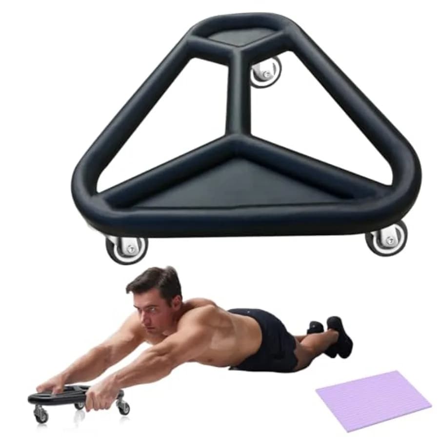 Wheel for Abdominals Extra-Larga for Core Training, Abdominal, Arm and Back, Stable and Silent, for Home