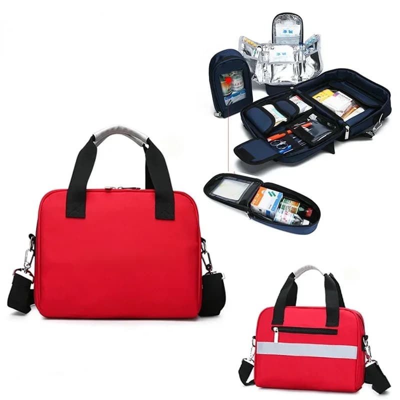 Borsa di pronto soccorso Kit di emergenza Isolamento medico Stoccaggio refrigerato Kit di sopravvivenza da campeggio da viaggio Borse vuote