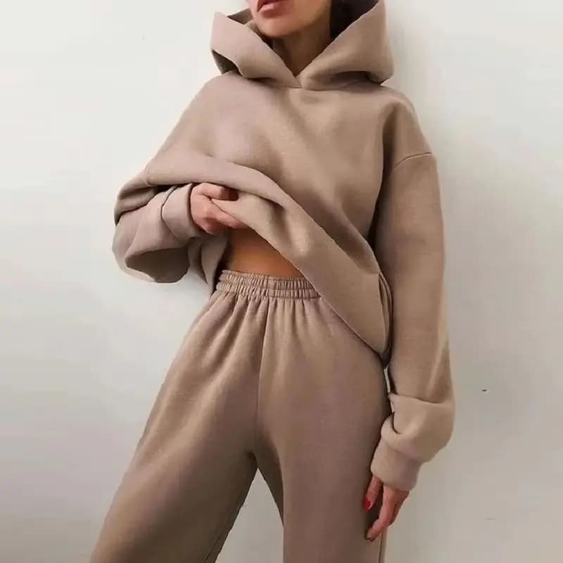 2025Hot Sales Womens Tracksuit Print Sports Hoodies for Women Suit Jogging Sweatshirts+Pants 2 Pcs Sets Casual Woman Pants Sets