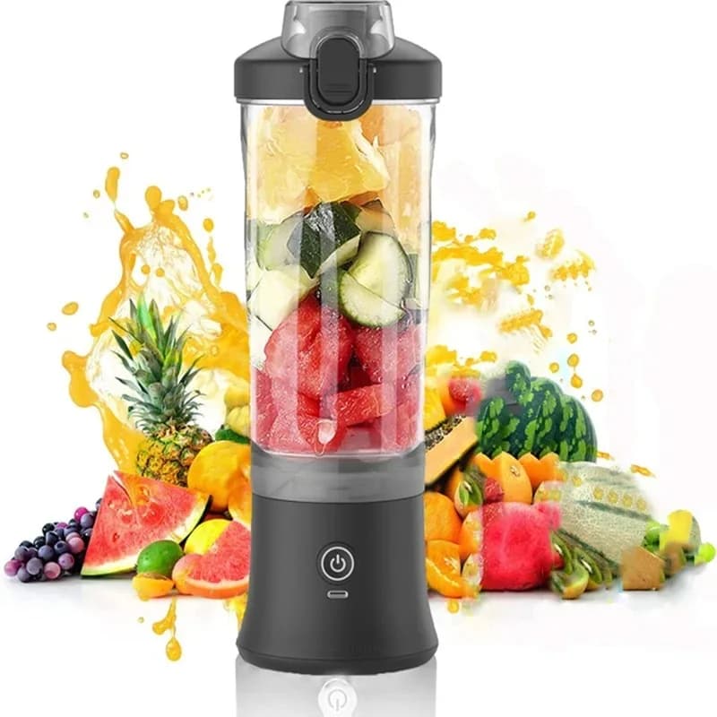 Nuovo frullatore portatile 600ML spremiagrumi elettrico miscelatori di frutta 4000mAh USB ricaricabile frullato mini frullatore spremiagrumi personale Colorf