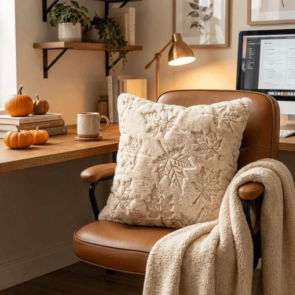 Pumpkin Pattern Hallow Throw Pillow Covers Embroidered Zipper Closure Cushion Covers Soft Plush Decorative Pillowslip Home Decor