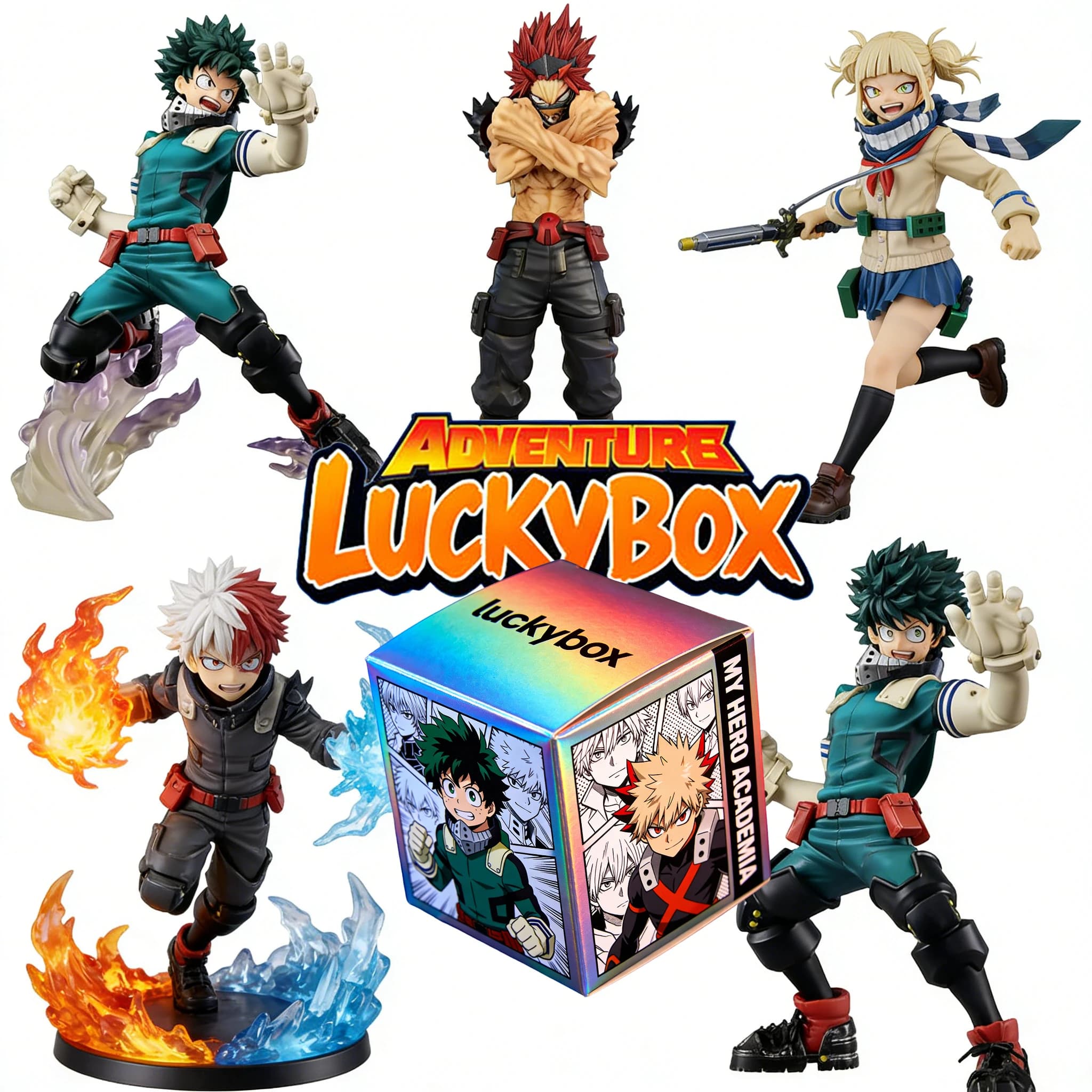 Figurina dei Personaggi di My Hero Academia - Giocattolo da Collezione Anime con Deku e Popolari Eroi Professionisti