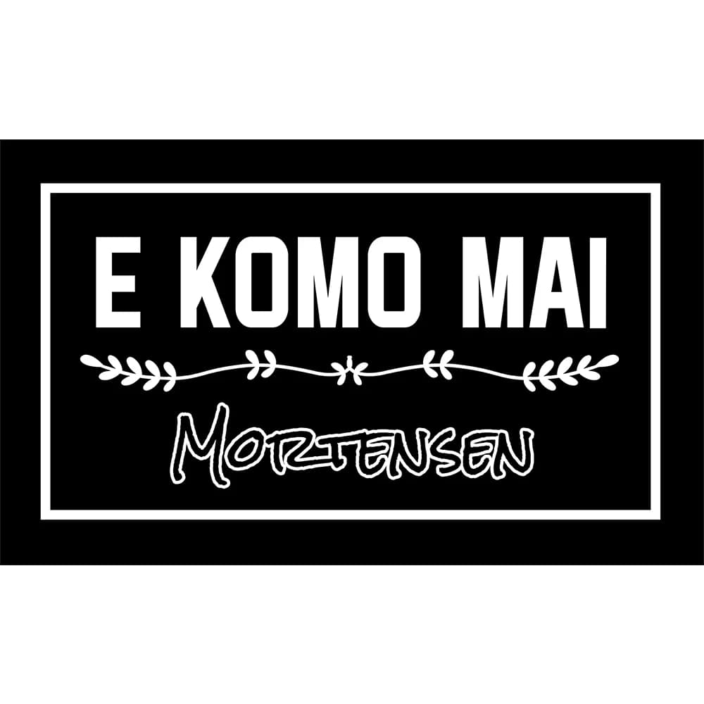 E Komo Mai Come Back Doormat ITALIANO Custom Family Name Non slip Rubber Backing Outdoor Entrance Floor Mat Decorative Rugs