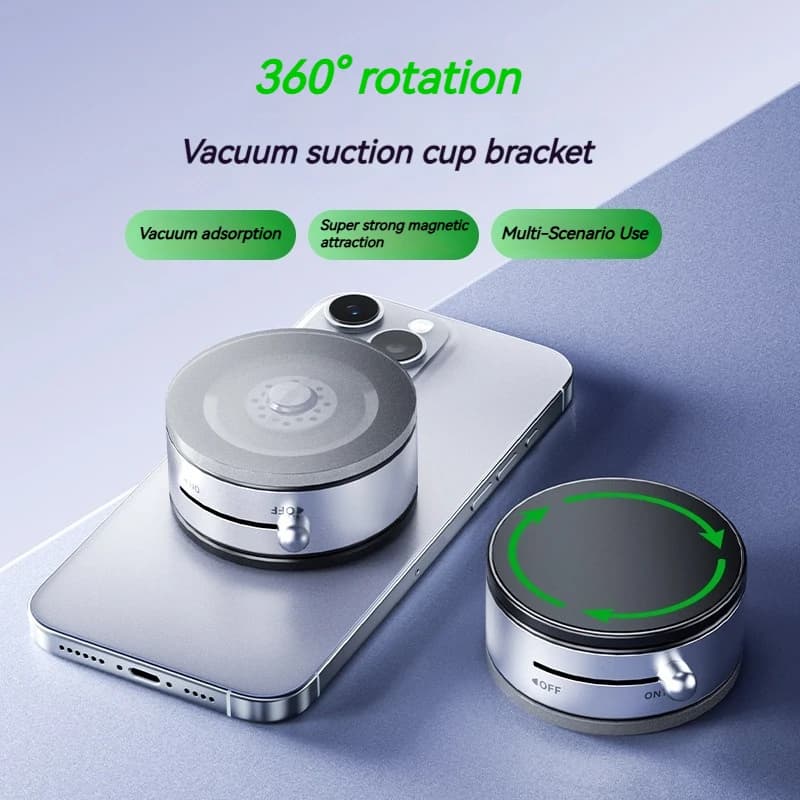 Nuovo Supporto Magnetico Standmagsafe da Scrivania, Pieghevole e Portatile, Supporto per Telefono con Ventosa per Auto