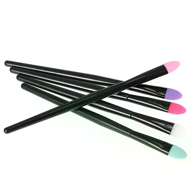 Pennello per Ombretto in Silicone Morbido, Pennello per Trucco Professionale, Strumenti Cosmetici per il Viso, Pennello per Rossetto, Applicatore per Labbra